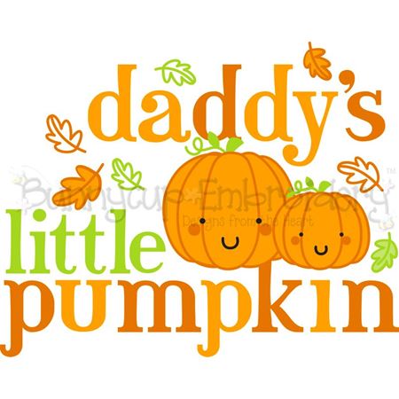 Daddy's Little Pumpkin SVG
