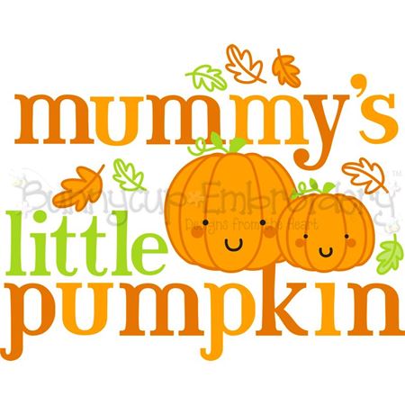 Mummy's Little Pumpkin SVG