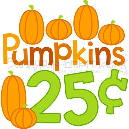 Pumpkins 25c SVG