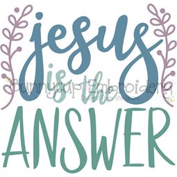 Jesus Is The Answer SVG
