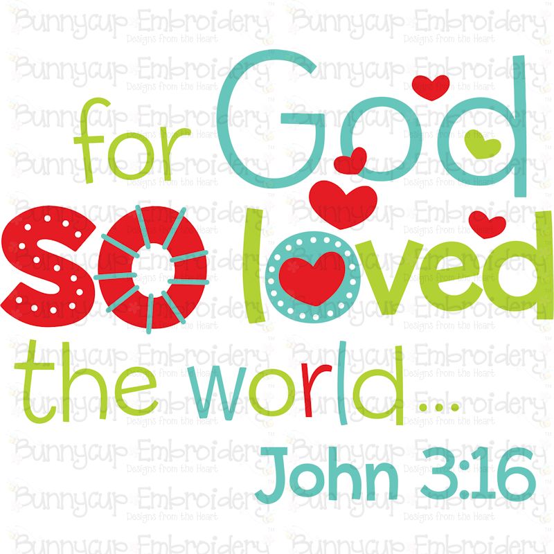 So God So Loved The World SVG