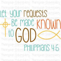 Let Your Requests Be Made Known To God SVG