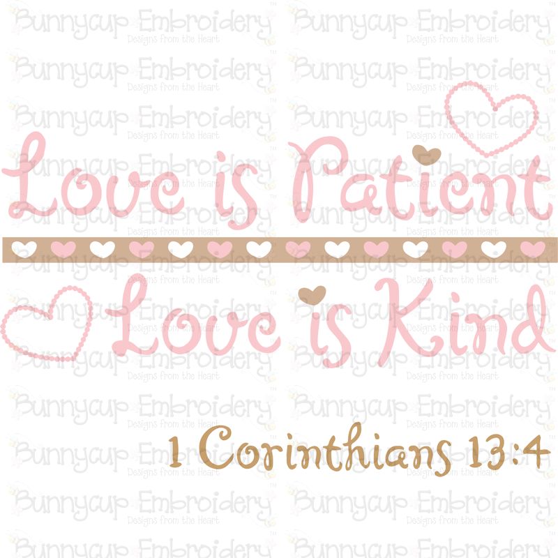 Love Is Patient Love Is Kind SVG