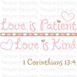 Love Is Patient Love Is Kind SVG