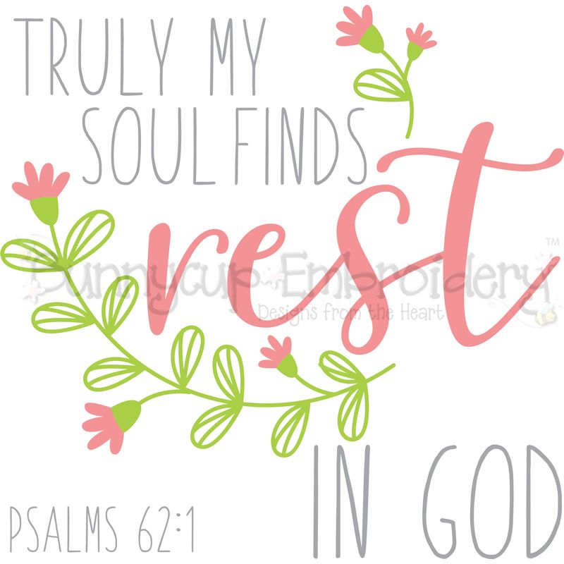 Psalms 62 1 Find Rest In God SVG