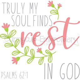 Psalms 62 1 Find Rest In God SVG