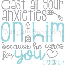 1 Peter 5 Cast All Your Anxieties On Him SVG