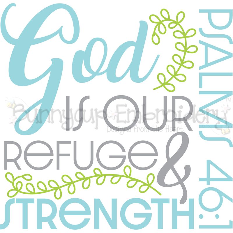 Psalms 46 1 God Is Your Refuge SVG