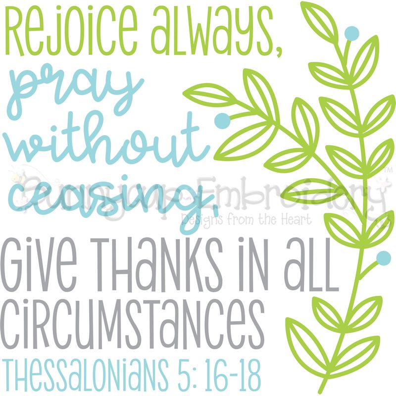 Thessalonians 5 16 Rejoice Always SVG