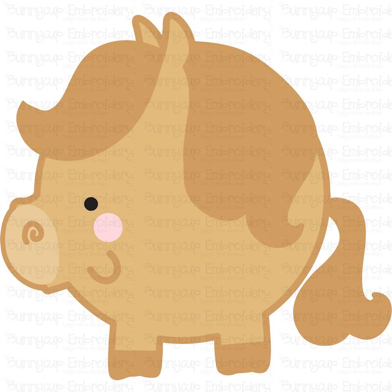 Round Horse SVG