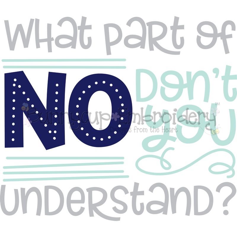 What Part Of Don't You Understand SVG