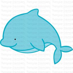 Cute Dolphin SVG