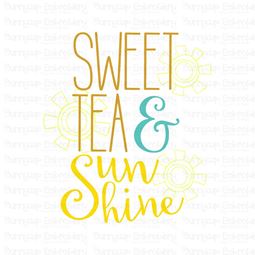 Sweet Tea And Sunshine SVG