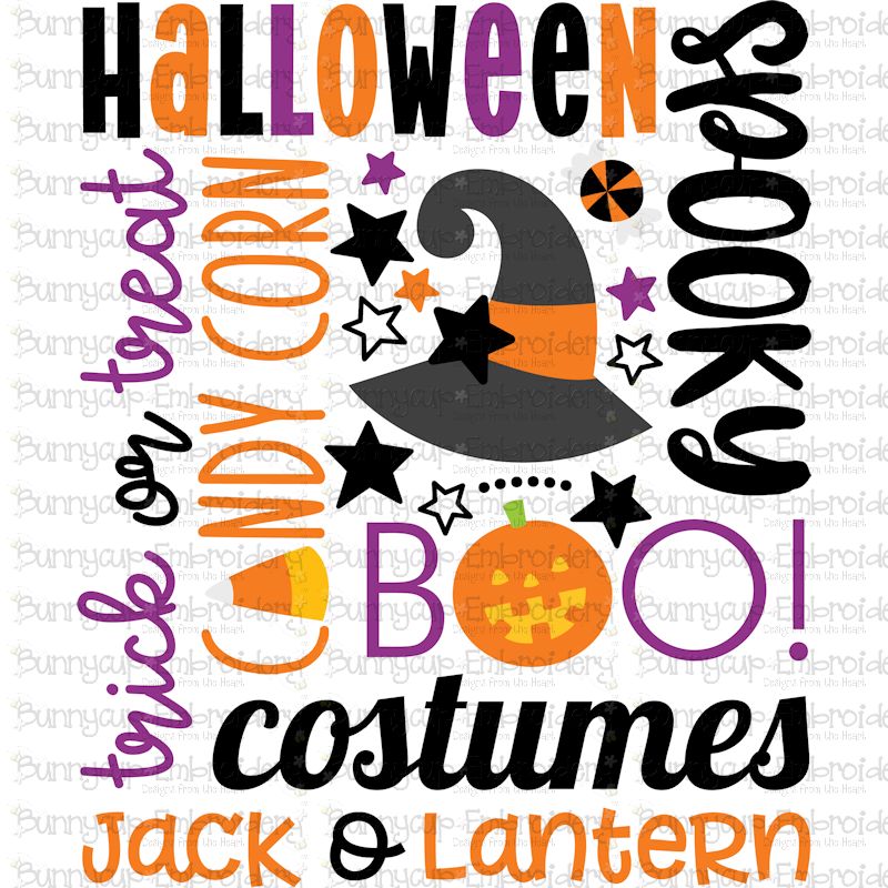 Halloween Subway Art SVG