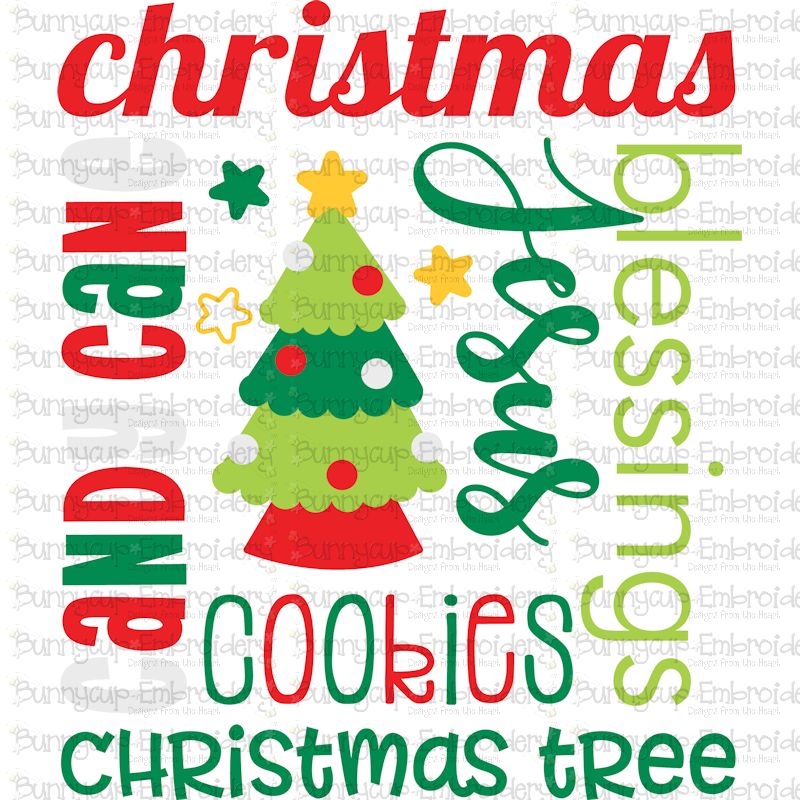 Christmas Subway Art SVG