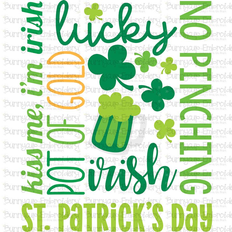 Saint Patrick's Day Subway Art SVG
