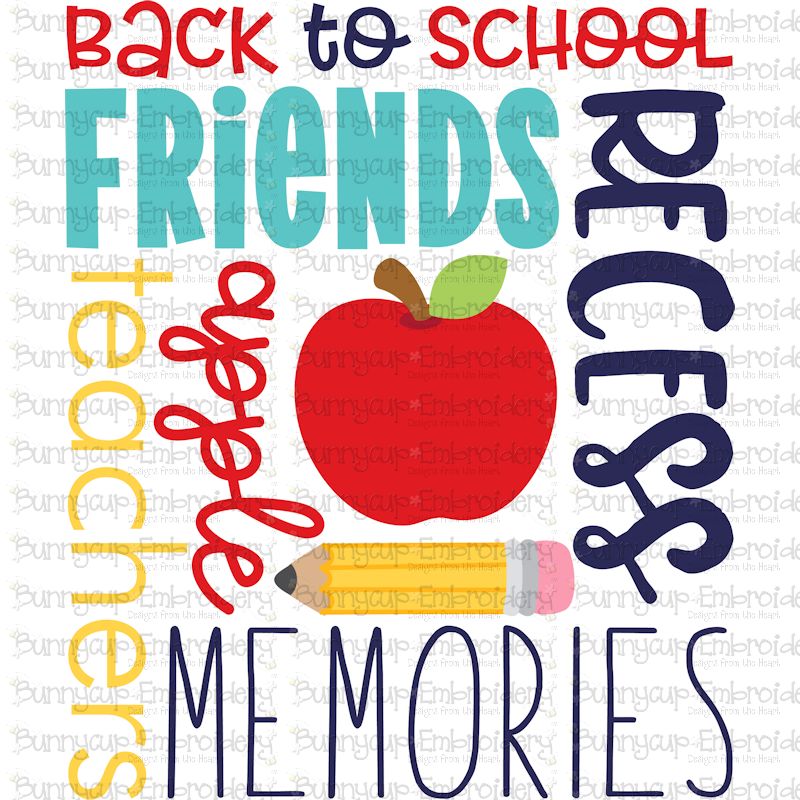 Back To School Subway Art SVG