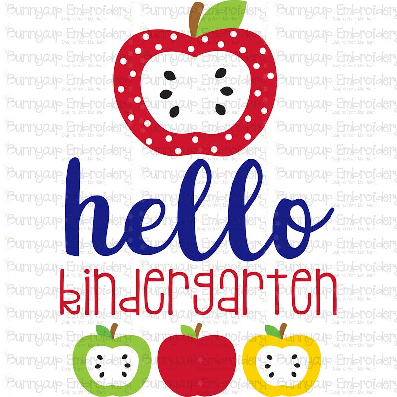 Hello Kindergarten SVG
