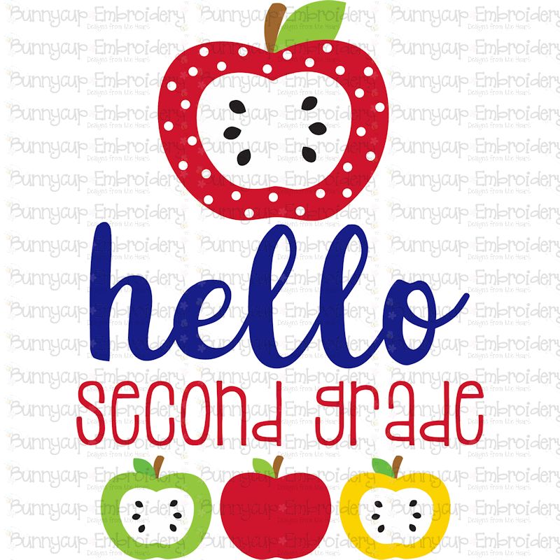 Hello Second Grade SVG