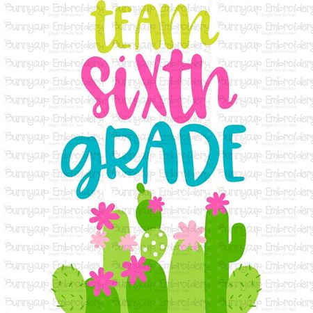 Team Sixth Grade SVG
