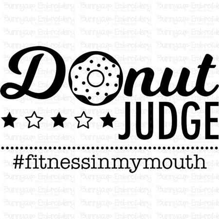 Donut Judge Fitness In My Mouth SVG