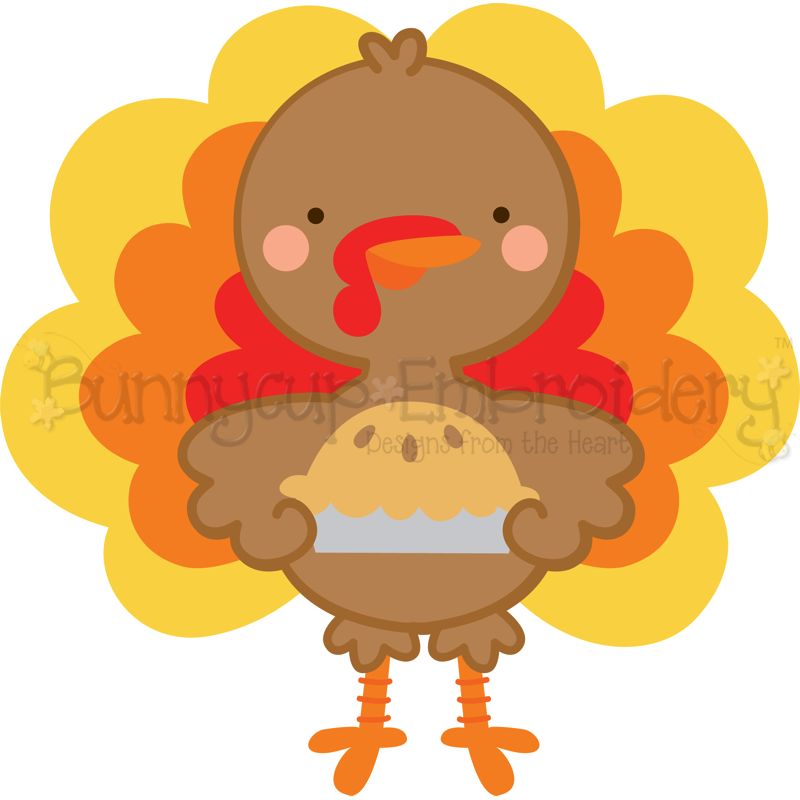 Pie and Boy Turkey SVG