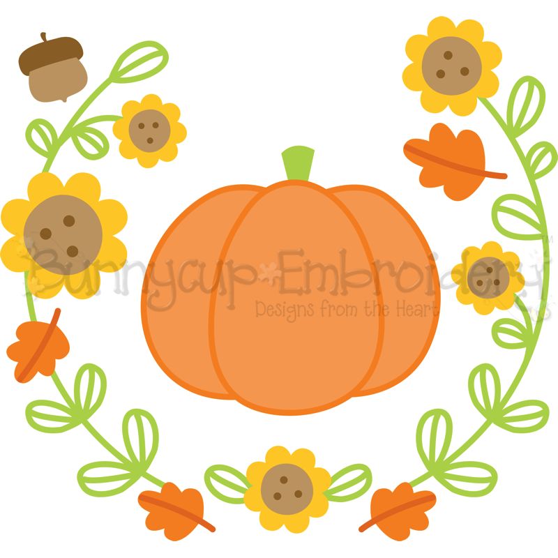 Laurel Pumpkin SVG