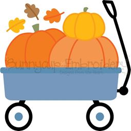 Pumpkin Wagon SVG