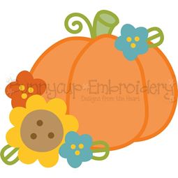 Floral Pumpkin SVG