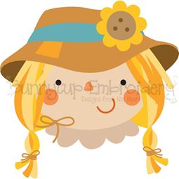 Girl Scarecrow SVG