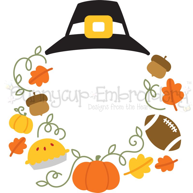 Pilgrim Monogram Frame SVG