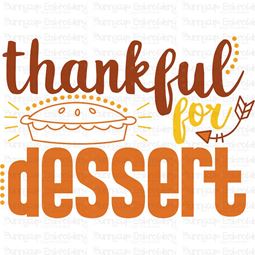 Thankful For Dessert SVG