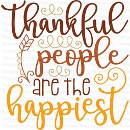 Thankful People Are The Happiest SVG