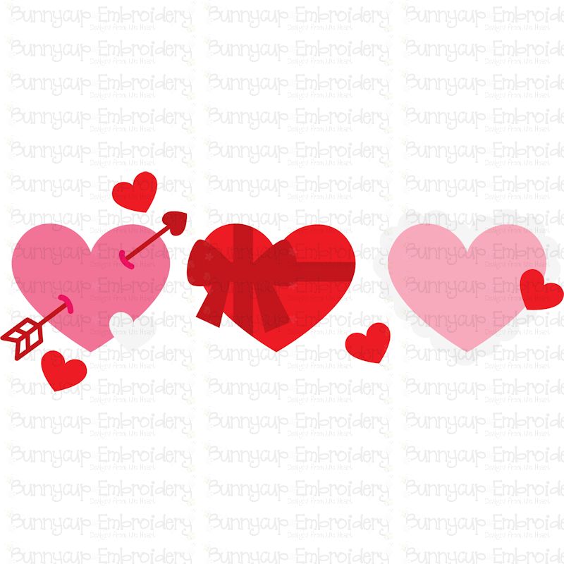 Hearts Trio SVG