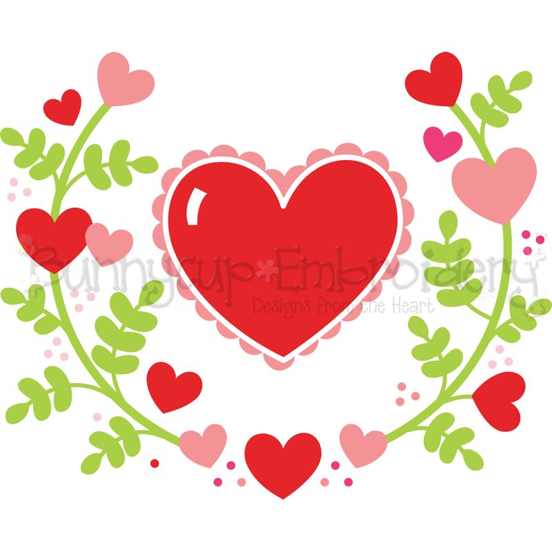 Heart Laurel SVG