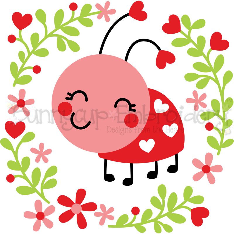 Ladybug Laurel SVG
