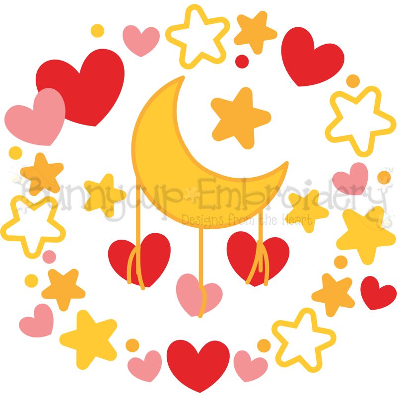 Moon Laurel SVG