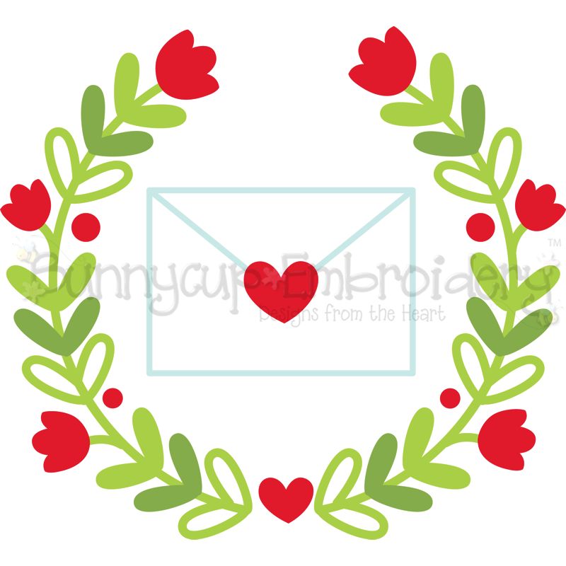 Love Letter Laurel SVG