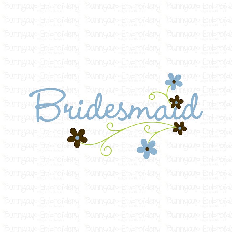Floral Bridesmaid SVG