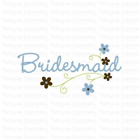 Floral Bridesmaid SVG