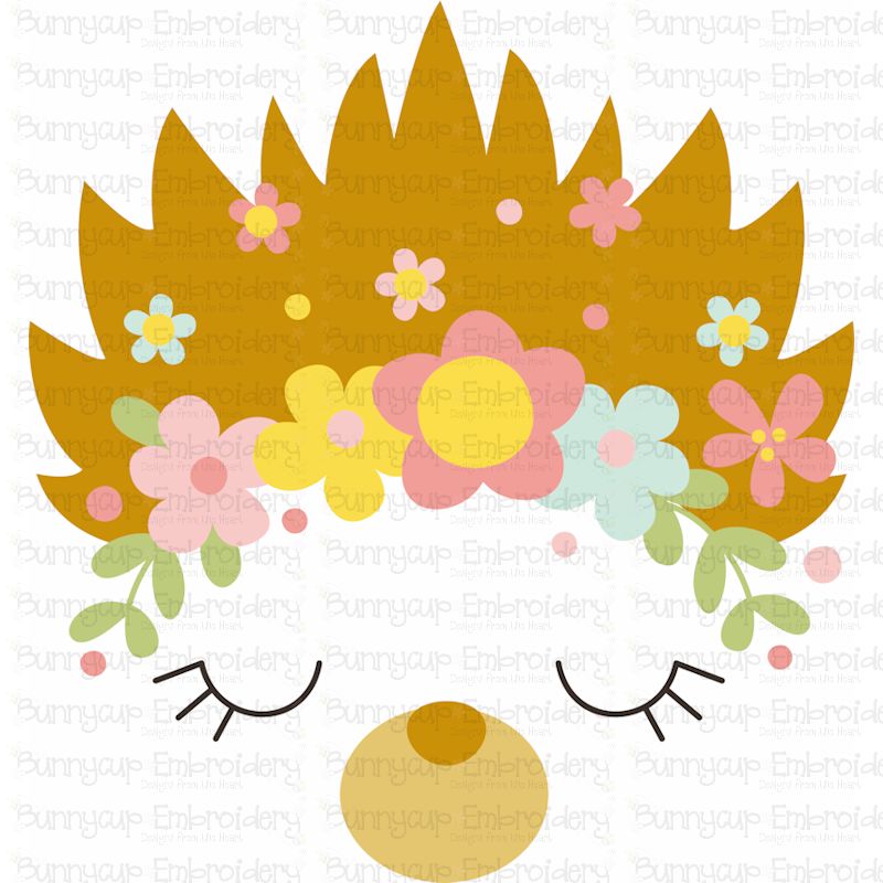 Hedgehog Face SVG