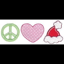 Peace Love Santa Hat