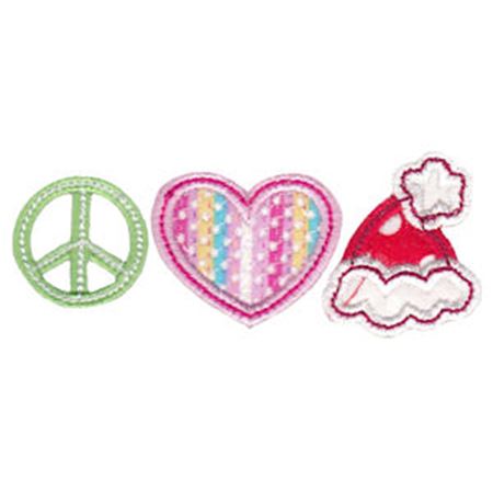 Peace Love Santa Hat Applique