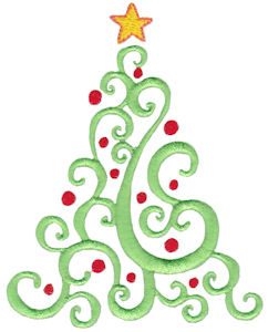 Swirly Christmas Tree