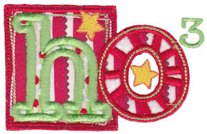 Ho Cubed Applique