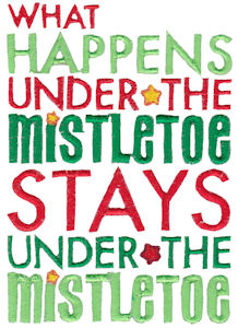What Happens Under The Mistletoe