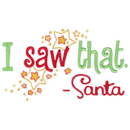 I Saw That Santa