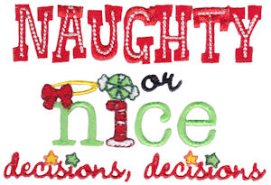Naughty Or Nice Decisions Decisions