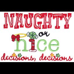 Naughty Or Nice Decisions Decisions