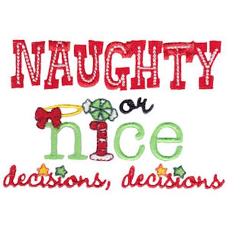 Naughty Or Nice Decisions Decisions